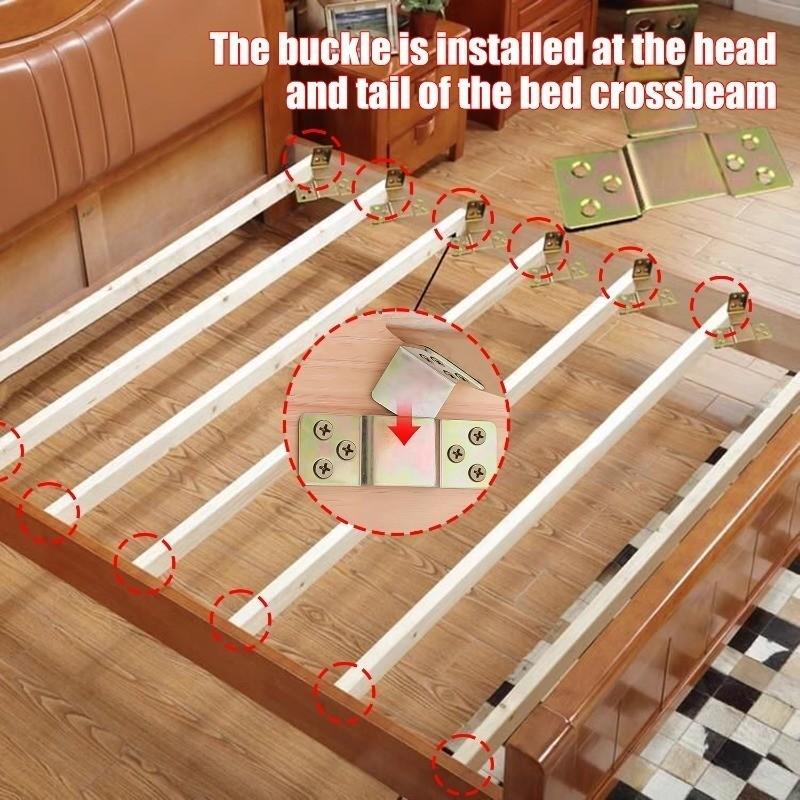 Stabile Metallbettgitter-Winkel Holzbettrahmen Eckwinkel Stützverbinder Beschläge-Set für Betten Sofa Möbel Scharniere