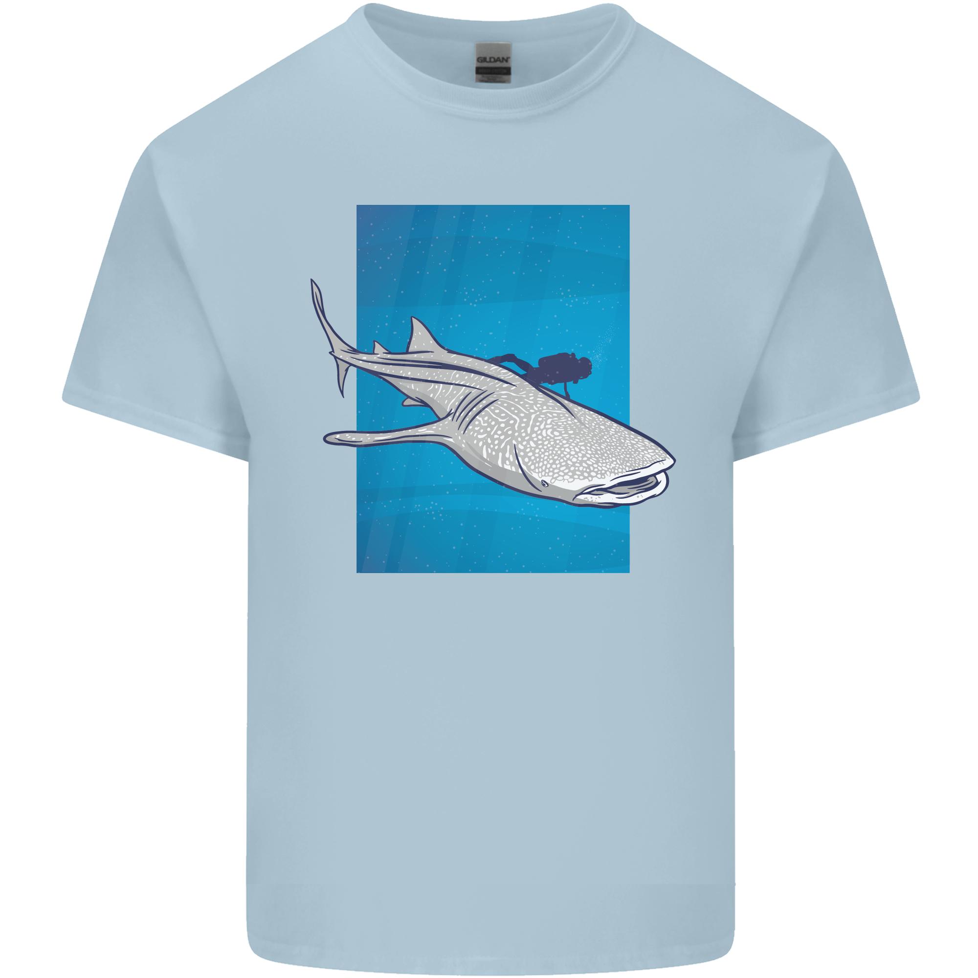 A Whale Shark and Scuba Diver Unisexs Light Cotton TShirt S