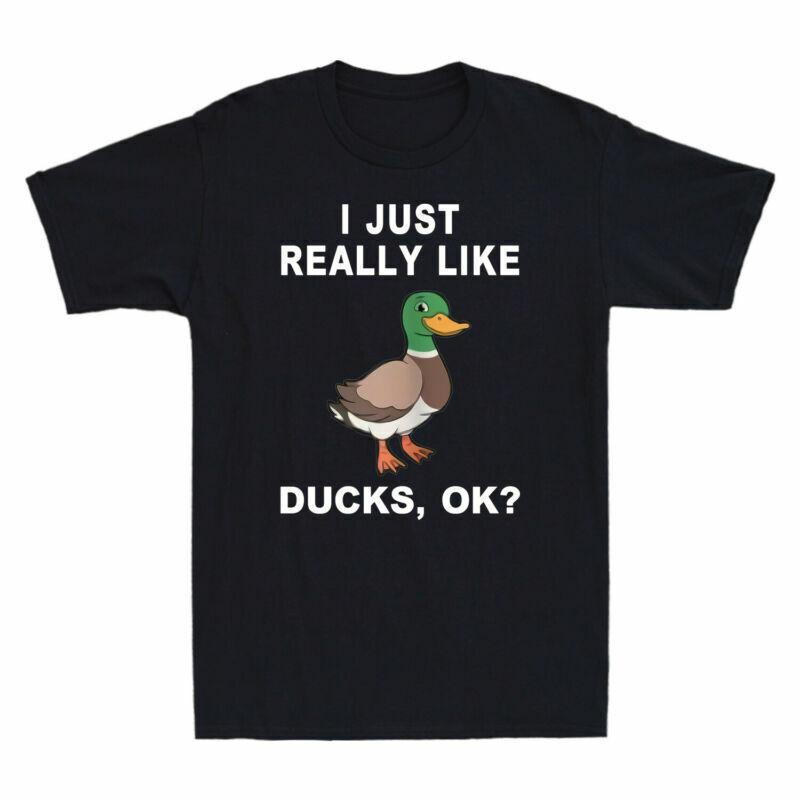 Just Gift Ducks Unisexs I Lovers Duck For Like Really Duck Tshirt Ok Cotton Funny S