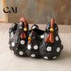 Creative Resin Sculpture Planter Chicken Family Planter, Cute Plant Pot, Decorative Artistic Terrace Garden Statue Farmhouse Container for Succulents