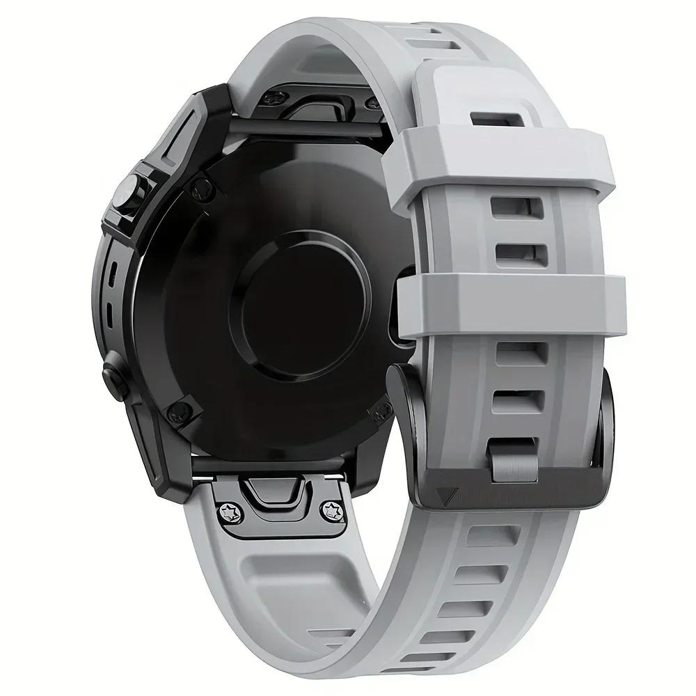 Silicone Watch Strap for Garmin Fenix 8/E/7/7X/Pro,5XPlus/6XPro,Epix Gen 2 47/51mm,Enduro 3,tactix 7 7Pro 8,quatix 7 7Pro