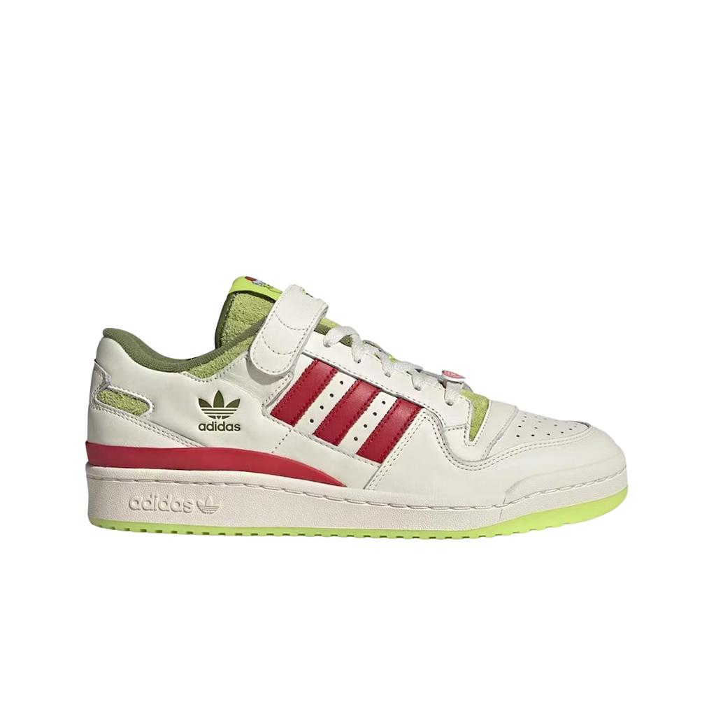 Adidas X The Grinch Forum Low Cream White Collegiate Red