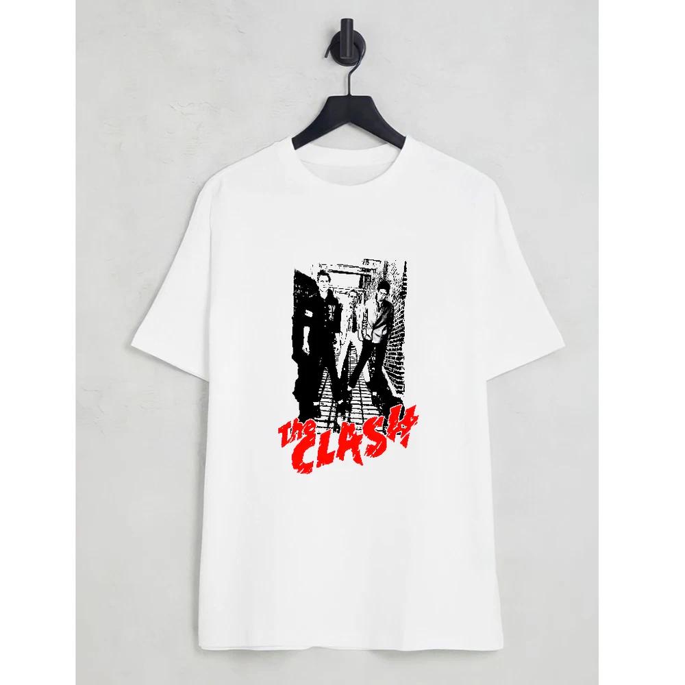 The Clash Band Music TShirt Men Cotton Tee S5XL S