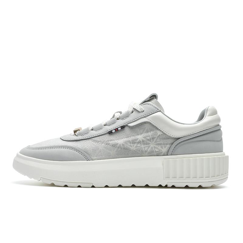 New FILA Low-Top Skateboard Shoes Men's Twilight Gray/Snow F12M421210FDS