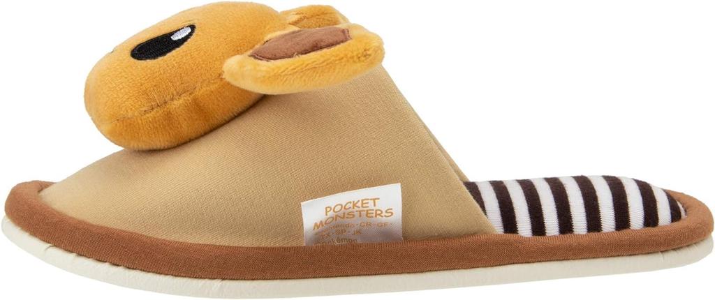 Eevee Cute Comfortable Walking Slippers Stylish Brown 211632 Slippers Room Shoes Slippers Indoors Guest Shoes [Pokémon] Pokémon [Nippon Slippers]