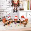 2025 New Santa Snowman Candy Bamboo Basket Christmas Gift Storage Basket Festive Atmosphere Christmas Decorations For Car Home