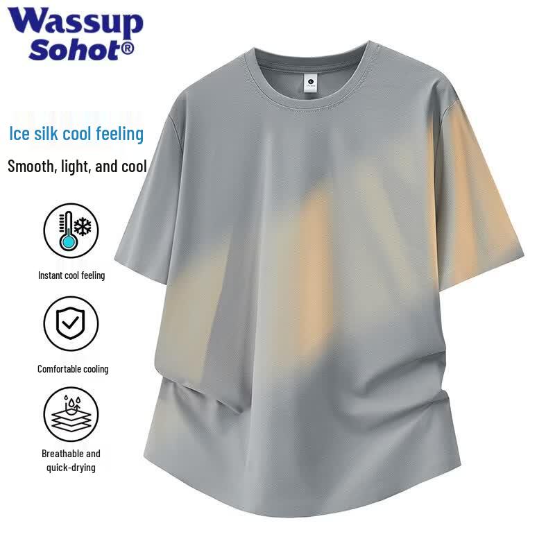 

Wassup Sohot Men s Quick-Dry Ice Silk Cooling T-Shirt XL