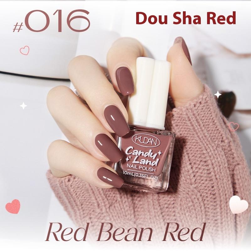 Ny Kudan Kudan neglelakk, bakefri, hurtigtørkende, rivende, lett duft 10 ml vannbasert neglelakk