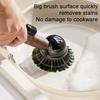 Perie pentru oale Mâner Ergonomic Mâner Lung Perie de Curățat Bucătăria cu Dozator Integrat de Detergent Ustensilă pentru Curățarea Tacâmurilor Aragaz Chiuvetă