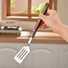 Walnut Handle Frying Spatula Anti-Scalding Fried Steak Shovel Spatula  Outdoor Kitchen Supplies