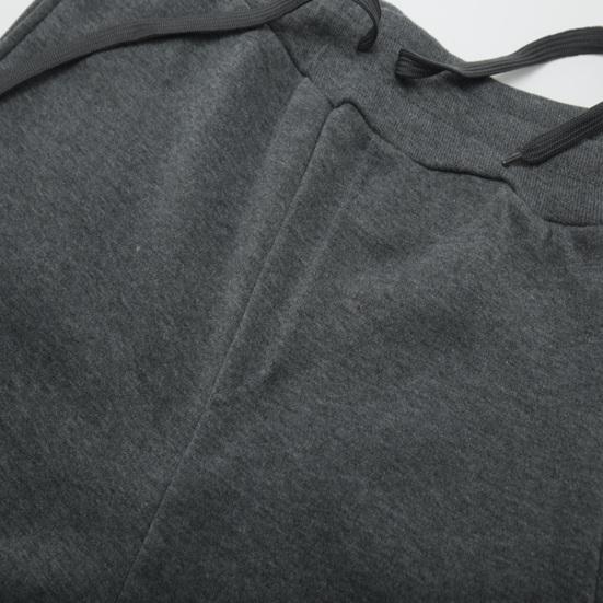 Damen Sporthose mit Kordelzug, elastischer Bund, lockere Jogginghose mit Knöchelband und Taschen, einfarbig, Jogginghose, Laufhose, Freizeithose