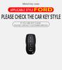 Interior Mouldings 4 Buttons Car Key Cover Case Shell For Ford EQUATOR JMC Plus 5 6 7 Sport EcoBoost Zinc Alloy Leather Protect