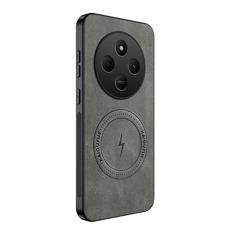 Für Redmi 14C 4G Neue Leder Matte Frosted Magnetische Handyhülle Für Redmi 14C Stoßfeste Bumper Weiche Hülle Für Redmi 14C Hülle