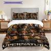 Supernatural Legacy Seasons Mystery Magic Three-piece Set (1 * Duvet Cover + 2 * Pillowcase, Without Core) 2D Flat Christmas Birthday Gift