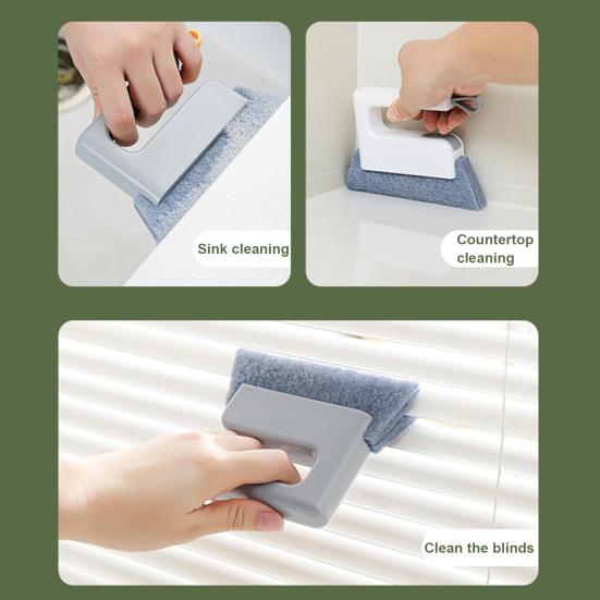 1/3Pcs Cleaning Brush Flexible Bristles Ergonomic Handle Gap Cleaning Brush Dual-Ended Design Narrow Gap Cleaning Tool