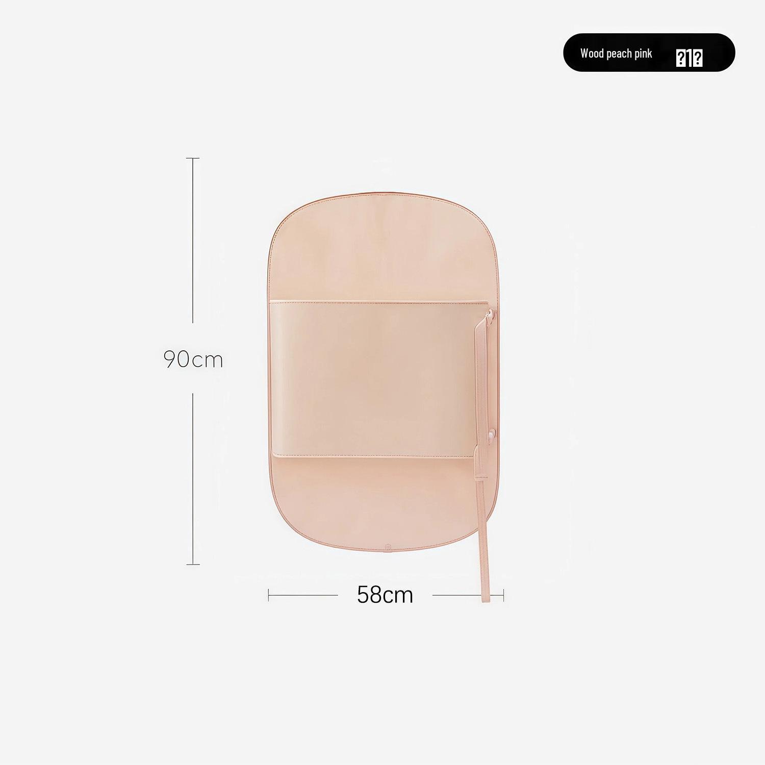Wall-Mounted Foldable Wardrobe Dust Cover & Storage Bag for Down Jackets персиково-розовый