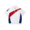 Reebok Stand Collar Color Block Short Sleeve Windbreaker Unisex Jackets White REJU4EA51WT