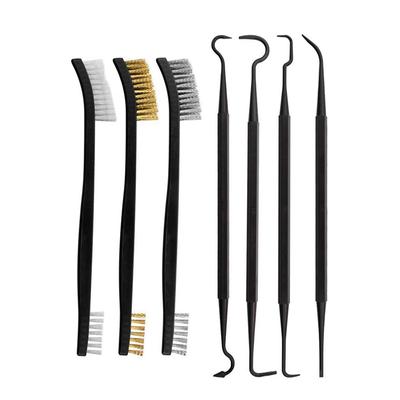 7 Pcs Multipurpose Car Detailing Cleaning Tool Accessories With Steel Wire Nylon Brush And Nylon Crochet Cleaning Supplies
