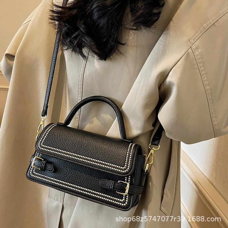 Fashion Small Square Bag Handbag Women's 2025 New High-end Texture Shoulder Bag Fashion Simple Messenger Bag