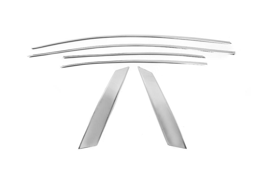 

Верхняя окантовка стекла HB (6 шт, нерж.) для Ford Focus II 2008-2011 гг