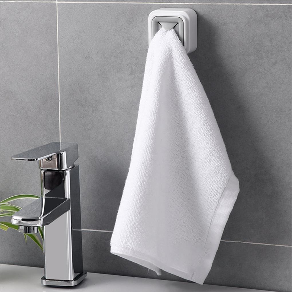 Convenient Self-adhesive Towel Holder Traceless Adhesive Tape Wear-resistant Storage Hooks Washing Wall-mounted Sucker Hook