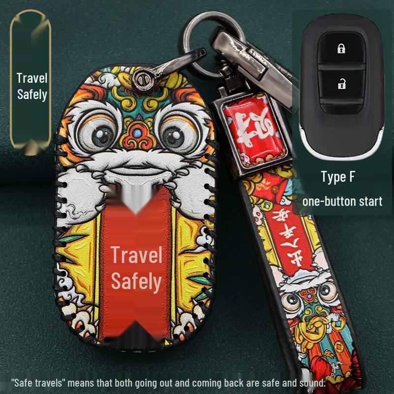 CRV Key Case for 11th Gen Accord, Civic, XRV, Haoying, & Xingge Remote Control Shell Buckle Set