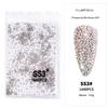 Nail Art Flat Bottom Drill Transparent Drill Ab Drill Nail Drill Diy Nail Ornament Nail Art Ornament Rhinestone