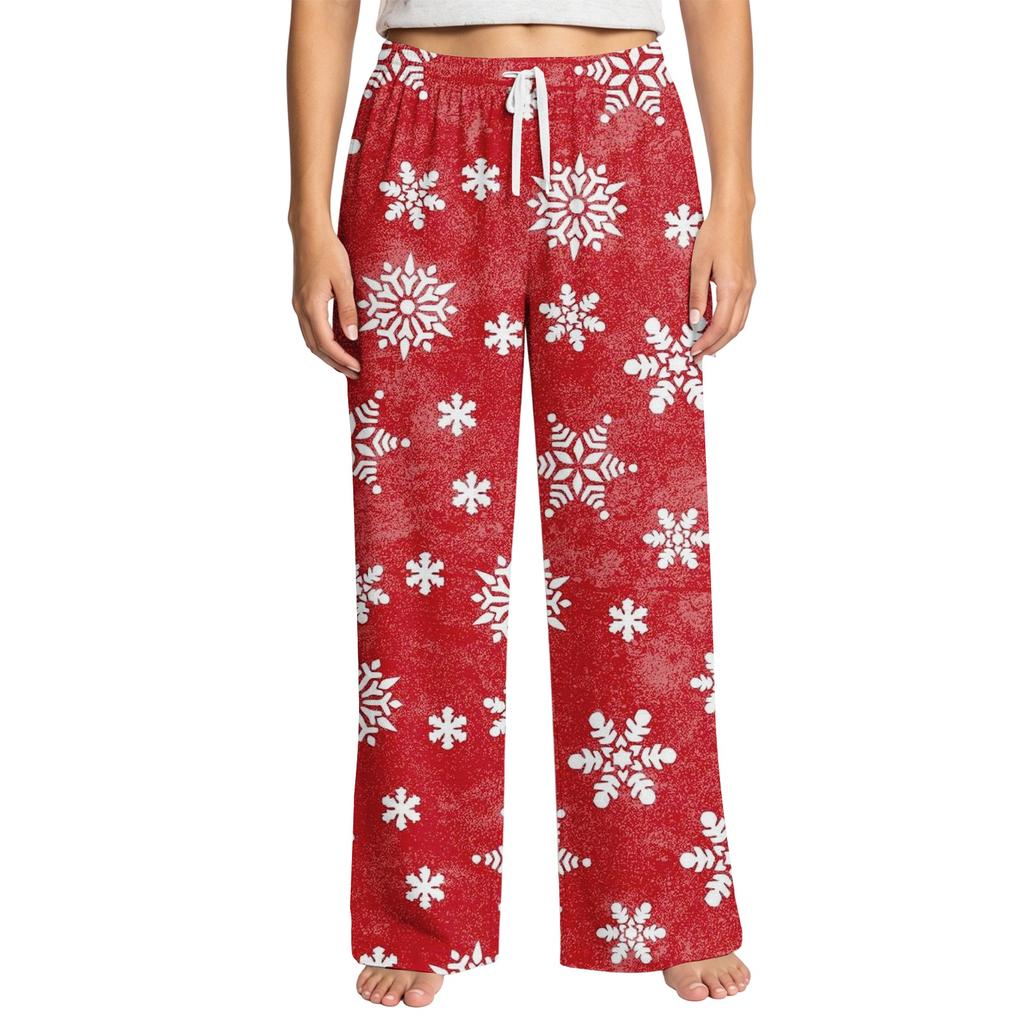 Women's Christmas Print Pajama Pants