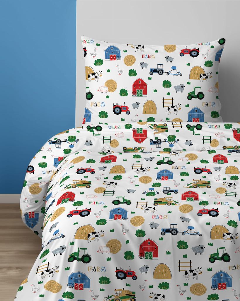 Children's Bedding Set 140x200 Tractors Farm Xoxo Dreams