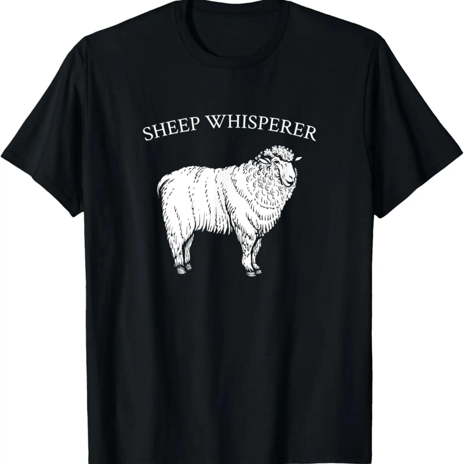 Sheep Whisperer Shirt Love Farming Farmer Farm Gift T-Shirt S чёрный