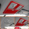 Carbon Fiber Car Front Roof Reading Light Panel Trim Cover Decoration Sticker For Nissan 350Z 2006-2009 Interior Accessories