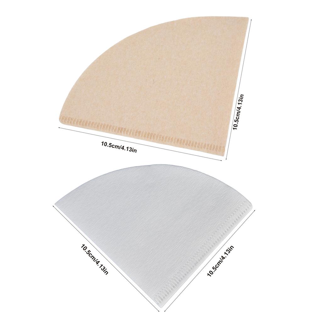 /Bolsa Papel de Filtro para Café Sin Blanquear Desechable Papel de Pulpa de Madera Forma de Cono para Cafetera de Goteo Filtros de Café Desechables