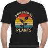 Vintage Powered By Plants Shirt Vegan Vegetarian Premium Black Tshirt M3xl Graphic Tee Shirt