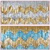 6.56ft Length Metallic Fringe Garland Tinsel Streamers Banner  Stage Party Decoration