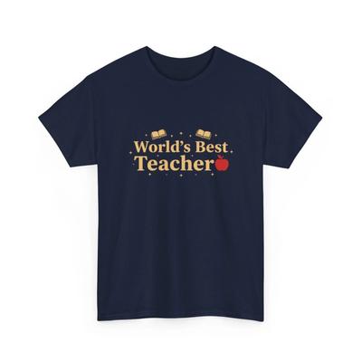 Bestes Lehrer-Shirt der Welt Lehrer-Wertschätzung Geschenk Zurück in die Schule T-Shirt