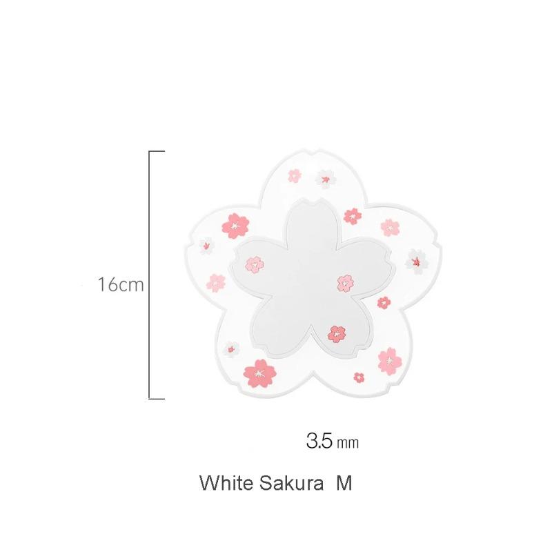 Sakura Style Coasters Heat Insulation Mats Tea Cup Mats Milk Cup Coasters Anti Slip Mats Household Heat Resistant Table Mats