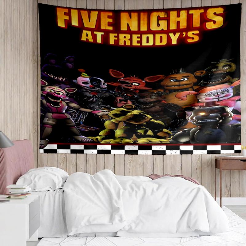 Ταπετσαρία με Εκτύπωση Freddy, Φόντο, Εύκολη Τοποθέτηση, Ιδανική για Υπνοδωμάτιο, Γραφείο & Σαλόνι, με Αισθητική Διακόσμηση Τοίχου.