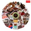 54 Rich Chocolate Molten Dessert Stickers: Personalized Graffiti for Snacks, Cabinet, Refrigerator & Phone Case Decoration