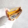 [STATUSY] Il Modo ZIP Made In Japan L-shaped Zipper Genuine Leather Women's Men's Small Long Wallet Il Modo Zip (Khaki, Left-handed)