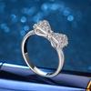 Ka Yi Korean Style 3D Bow Princess Ring with Copper and Zirconia for Women