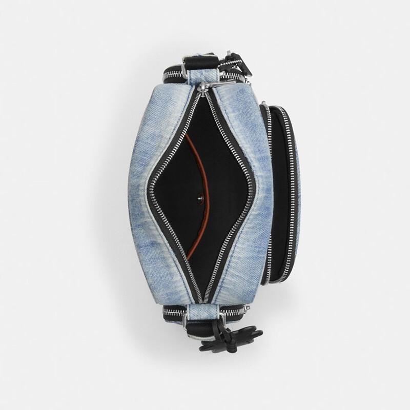 COACH Men's Fletcher Denim Crossbody Bag
