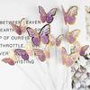 10pcs Colorful Gilt Edged Butterfly Cake Topper Happy Birthday Cake Decorations Wedding Bride Dessert Party Decor