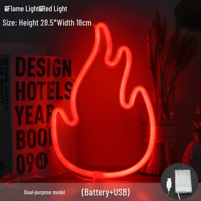 

Рождественский неоновый светодиодный ночник - Вдохновленное инфлюенсерами праздничное украшение для спальни Hanging Neon Light