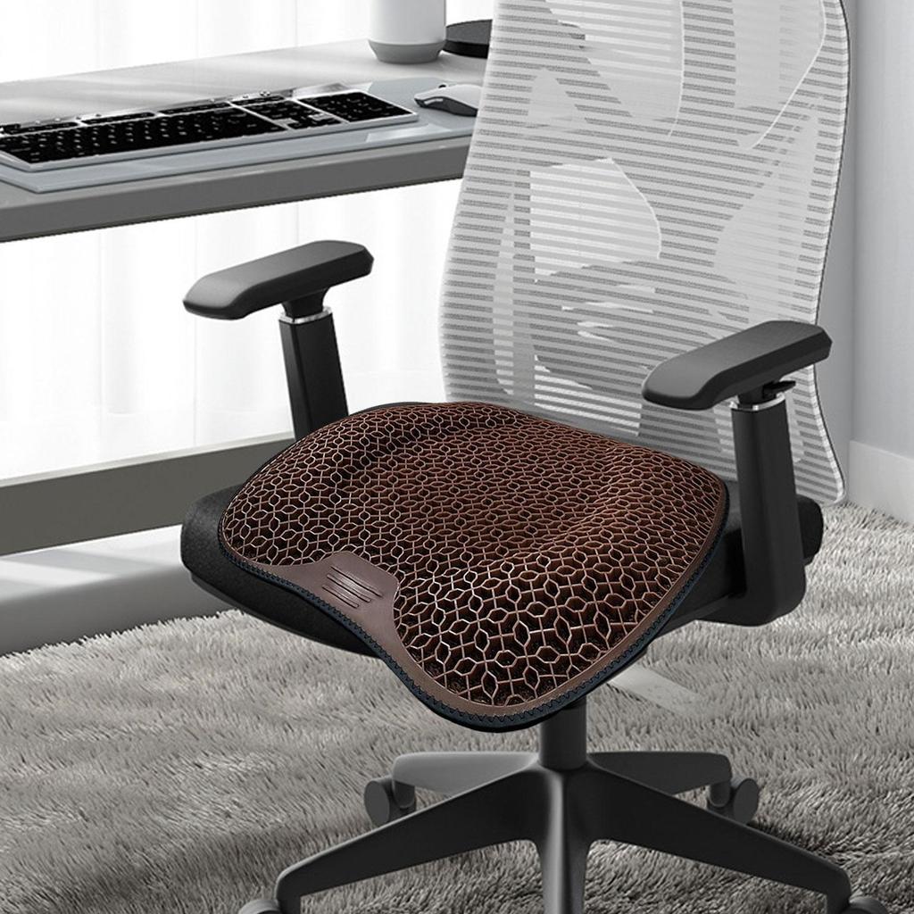 Car Seat Gel Cushion with Honeycomb Structure, Non-Slip Chair Pad for Drivers