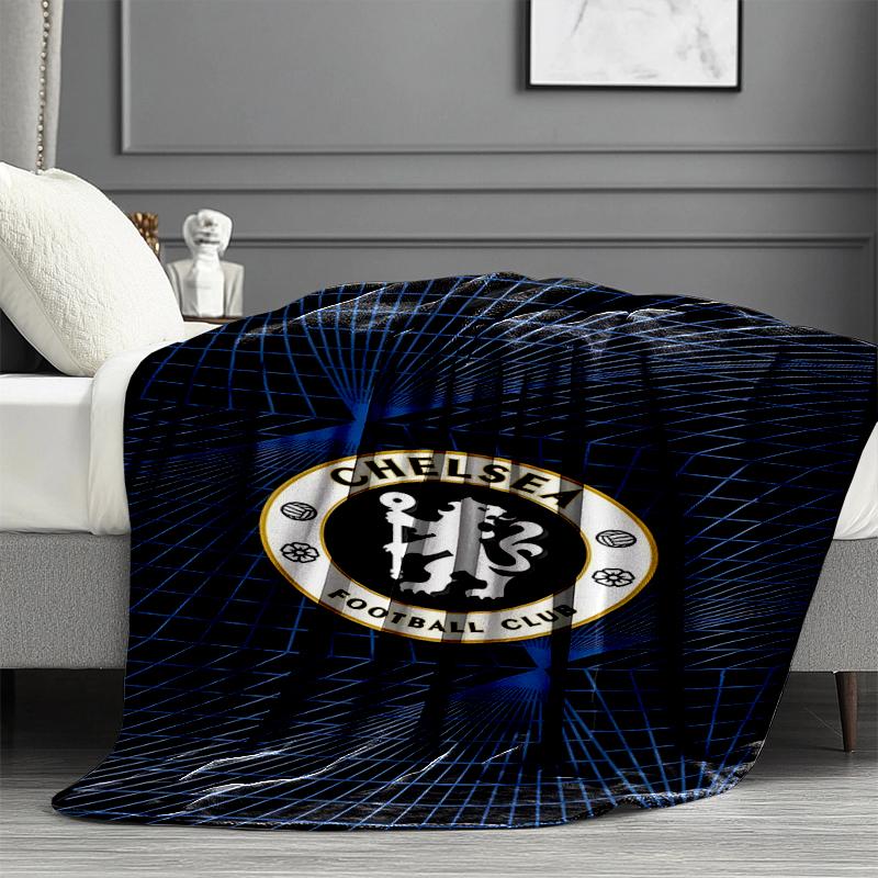 Chelsea F.C Print Blanket - Soft & Comfortable, for Bedroom, Travel, Sofa, Home Decoration - Birthday Christmas Gift for Friend