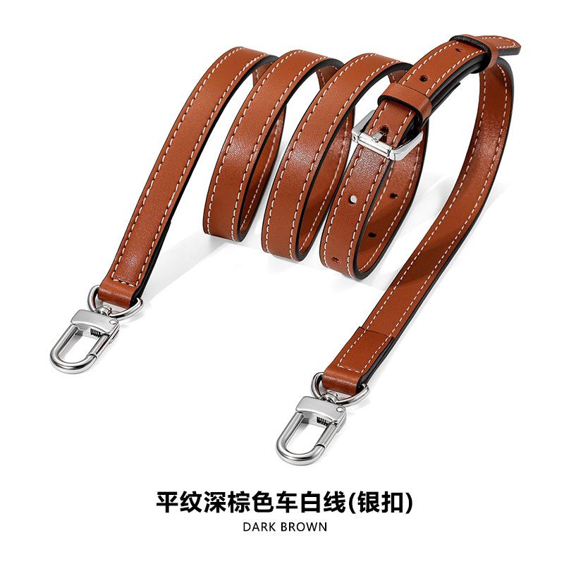 New Plain‑Textured Leather Wide Bag Strap Adjustable Replacement Shoulder Crossbody Belt Detachable Single Purchase Handbag Accessory