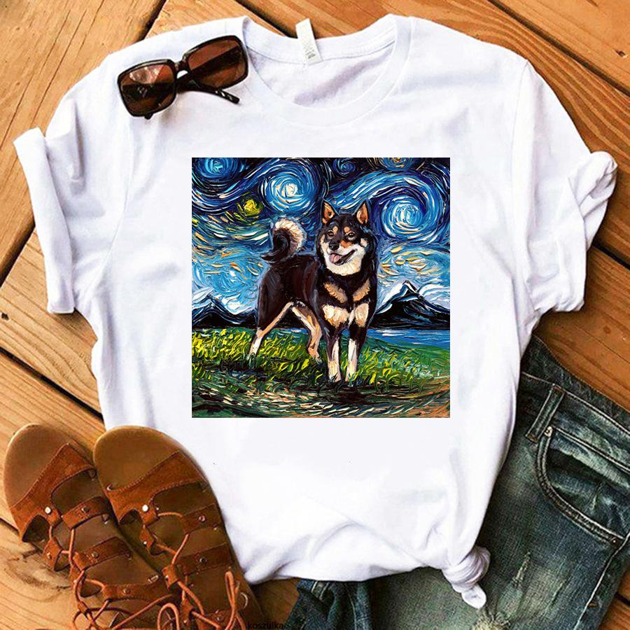 

Shiba Inu TShirt Summer Women Printed Anime Tshirts Streetwear Aesthetic Harajuku Kawaii Hip Hop Casual FeUnisex Tee Shirt S