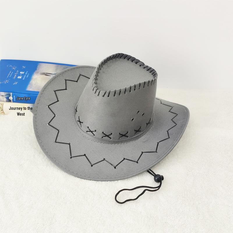 Western Prairie Stroh-Cowboyhut mit großer Krempe für Outdoor-Sommerreisen