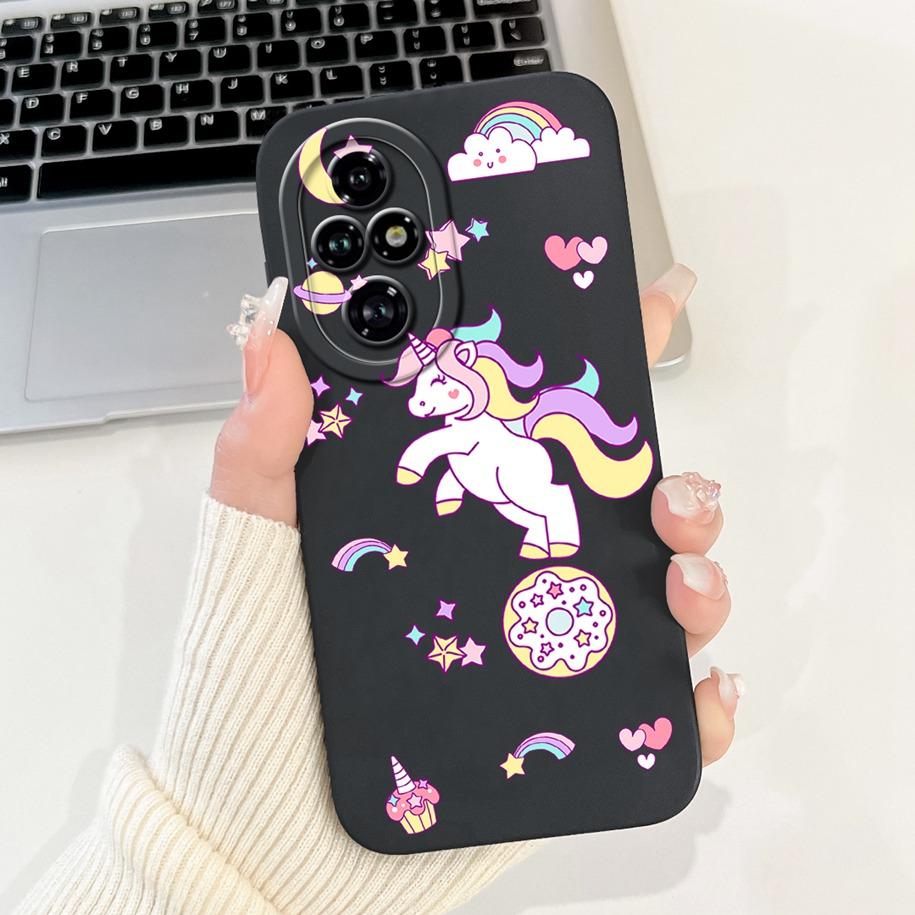 For Honor 200 Pro Case ELP-AN00 Phone Cover Popular Flower Avocado Soft Silicone Matte Fundas For Honor 200Pro Protective Bumper