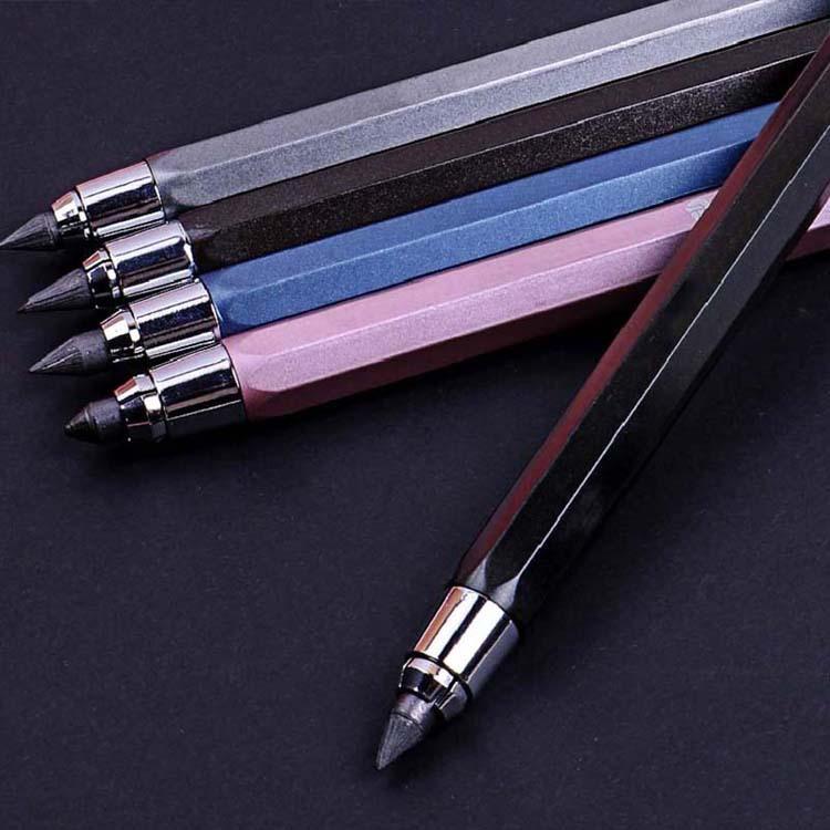 5.6mm Metal Mechanical Pencil And 2B/4B/6B/8B Pencil Refill For Writing Tool Sketch Comics Design Automatic Pencil